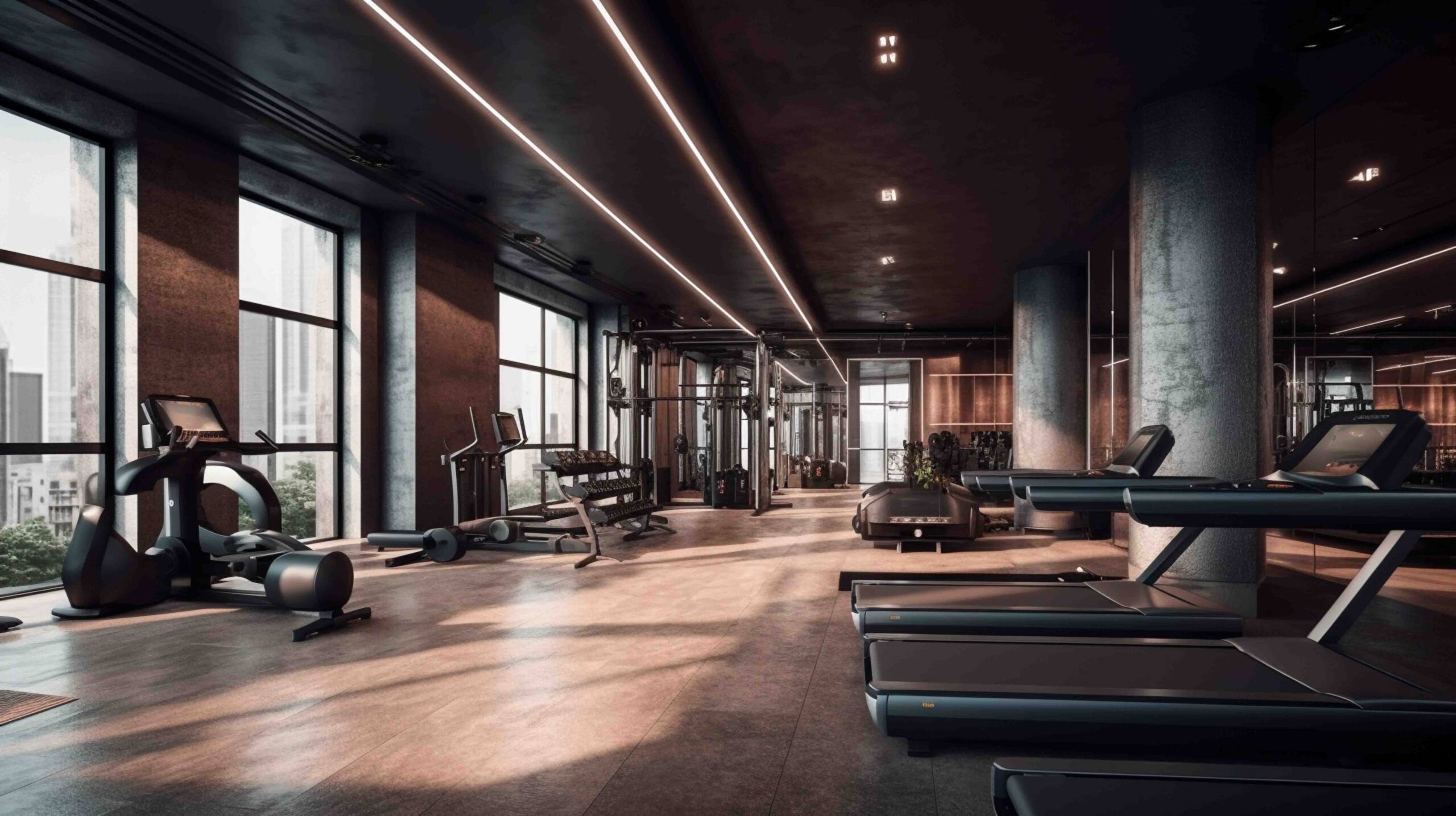 contemporary-spotless-fitness-gym-center-interio-generative-ai